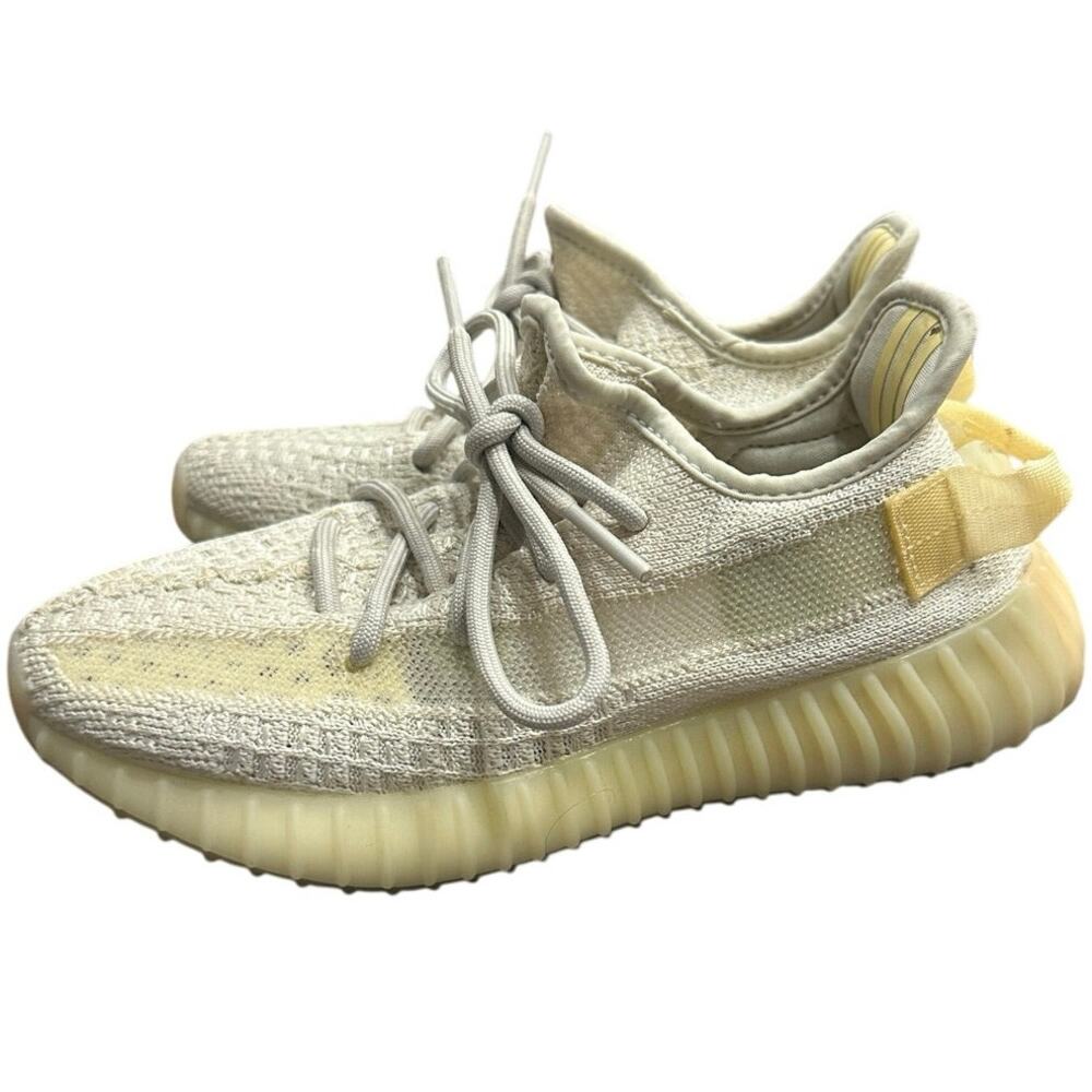 Adidas Yeezy Boost 350 V2 "Light" Reflective Knit Low Top Sneakers Kids 4 GY3438